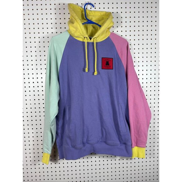 Teddy Fresh color-block pullover hoodie size L unisex - Picture 1 of 7